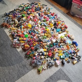 Huge Toy Action Figure Lot 250 Vintage 80s 90s 2000s Marvel Disney Fast Food