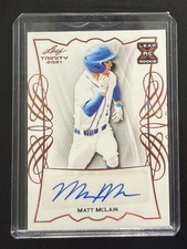 2021 Leaf Trinity XRC Matt McLain Bronze RC Auto Cincinnati Reds #BA-MM2 *