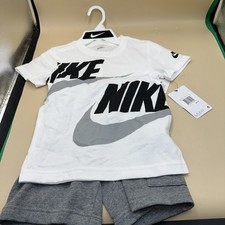  N56- Nike Boys' 2-Piece Futura Shorts Set Outfit Color Size: M
