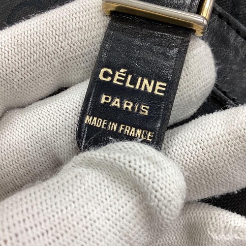 CELINE Black All-Over Pattern Shoulder Bag - Picture 12 of 17