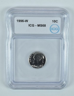 1996-W Roosevelt Dime MS68 ICG | eBay