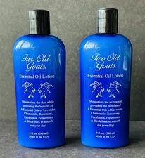 (2) 8oz TWO OLD GOATS Arthritis & Fibromyalgia Essential Oil Lotion Pain Relief!