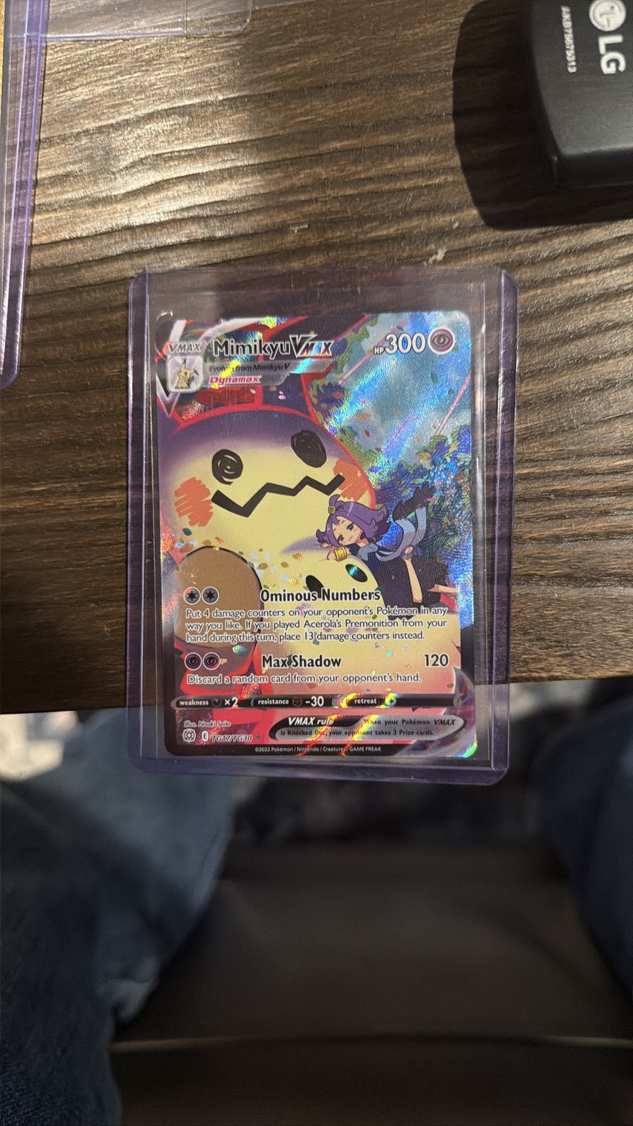 Mimikyu VMAX TG17/TG30 Pokemon Brilliant Stars Trainer Gallery Holo TCG 💎