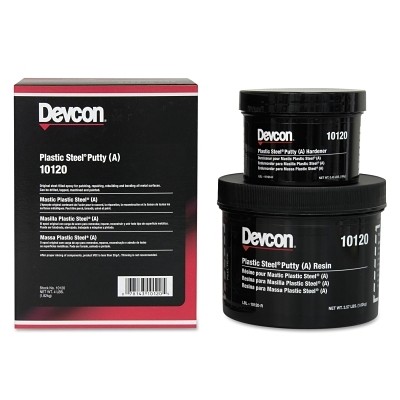 Plastic Steel Putty (A) Kit, 4 lb Devcon 10120 78143101205 Dark Grey