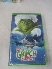 HOW THE GRINCH STOLE CHRISTMAS VHS VIDEO TAPE GREEN CLAMSHELL BOX 2001