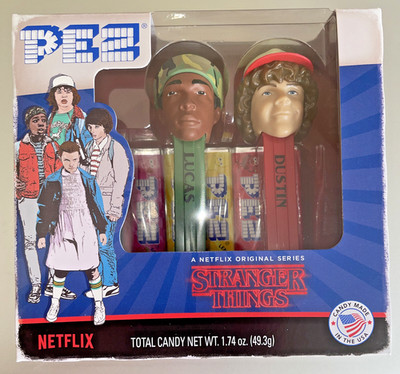 PEZ Candy Netflix Stranger Things Lucas & Dustin Pez Dispenser Set NEW ...