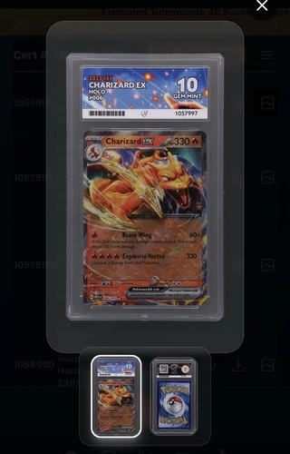 Graded Ace 10 Pokemon TCG Charizard Ex 151