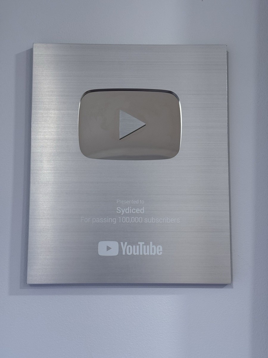 Youtube 100k Playbutton (Big Size) | eBay