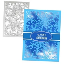 Cutting Dies Metal, Christmas Die Cut Metal, Snow Background Embossing style-2