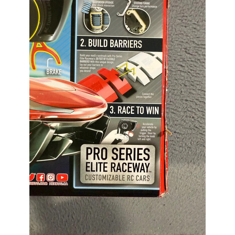 HEXBUG MODS RC Tuner Car Pro Series Elite Raceway Customizable 150+ Pcs - Image 4 of 4