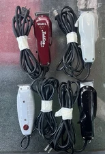 4 Barber Clippers Professional Lot Wahl-Andis Blades Guards Dad’s Retirement Set