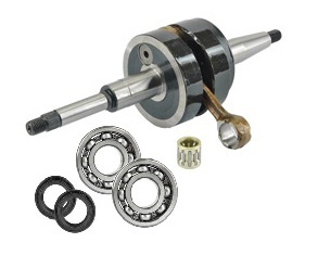 Vilebrequin renforcé et roulements C4 étanches pour Peugeot Blaster et Ludix Trend 50