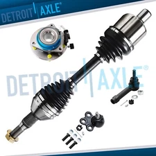 Front LH CV Axle Tie Rod Ball Joint Wheel Bearing Hub for Impala Montana Venture