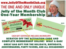 You get TWO! Christmas Vacation JELLY OF THE MONTH CERTIFICATE Clark Griswold
