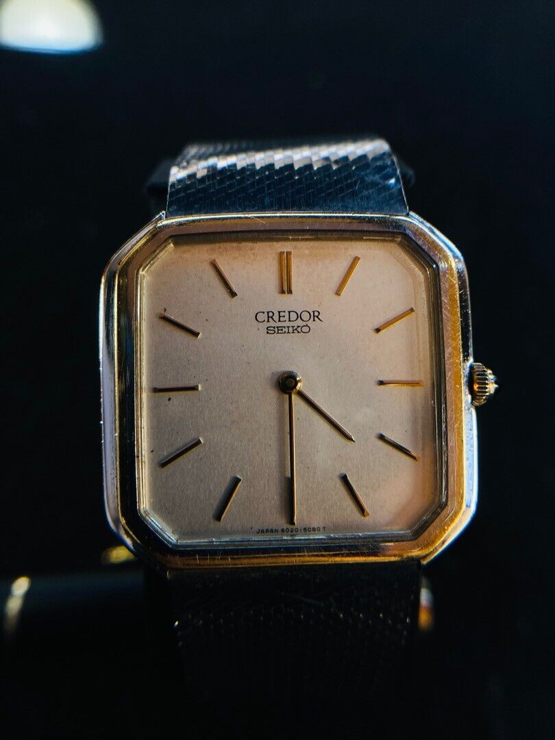 Seiko Credor 6020-5090 Analog Quartz Men Men'S Watch Ref. In Seiko Credor 6020-5090 Analog Quartz Men Men'S Watch Ref. In