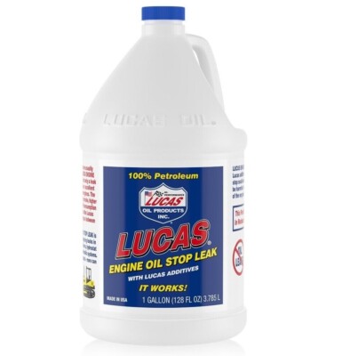Lucas Engine Oil Stop Leak 1 Gallon Fits Gasoline or Diesel Engine 10279