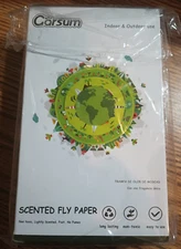 24 Pack Scented Fly Paper, Sticky Traps for Indoor and Outdoor