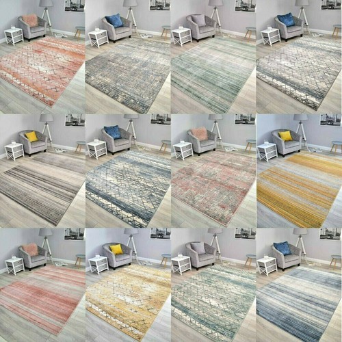 Living Room Rugs Modern Grey Abstract Rug Small Extra Large Floor Carpets Cheap - Picture 1 of 19