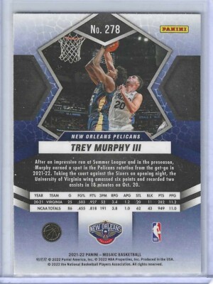 2021-22 Panini Mosaic Trey Murphy III Rookie Debut #278