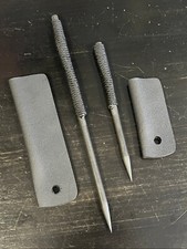 Black G10 Spike Set With Kydex Sheaths, Icepick Set, G10 EDC Tactical Tool