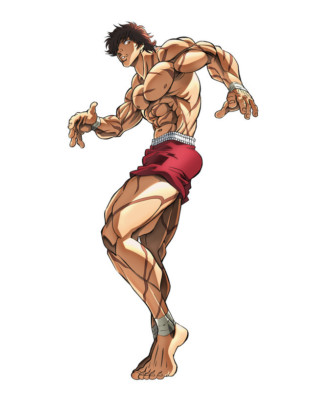 Baki Hanma Weatherproof Anime Sticker 6'' Car Decal S2