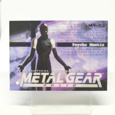 079 Psycho Mantis Metal Gear Solid Trading card Plastic Back serial KONAM