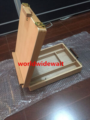 Artist Desk Easel Wood Table Portable Drawing Sketch Painting Drawer Box Case #E
