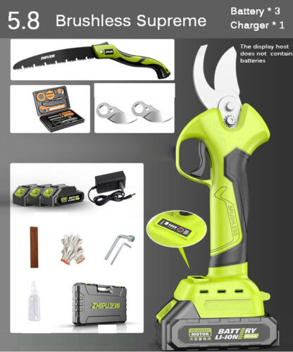 Cordless Electric Pruner Pruning Shears Fruit Tree Bonsai Tree Branche Cutter - Picture 7 of 13