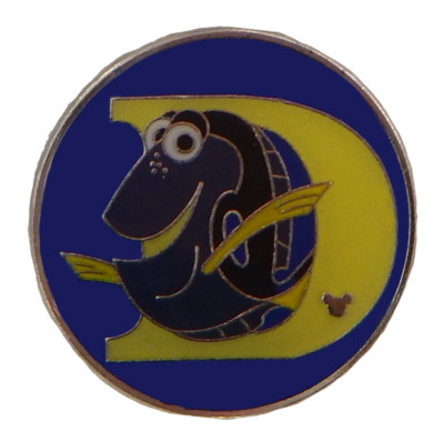 Finding Nemo Dory D Alphabet Series Individual Disney Park Trading Pin Brand New
