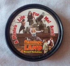 Flamingo Land Pop Badge featuring Pirate show 