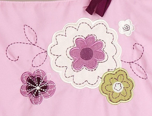 NoJo Bonita en Púrpura Niña Floral Ventana Cenefa Púrpura Margarita Cortina Lila Foto 3 de 4