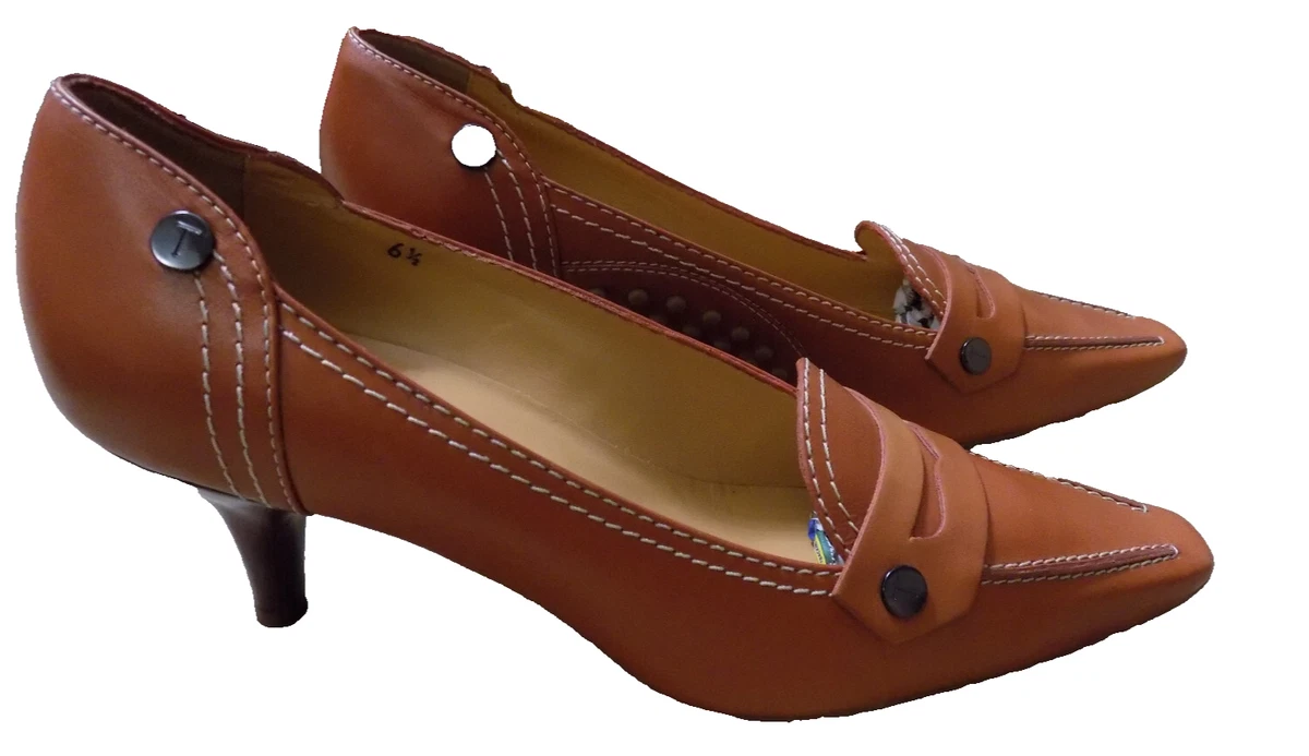Sandales Unisa En Cuir Marron - Bride En T, Talon Bas 2,25" - Taille 9.5N (39.5) - Neuf Sans Boîte