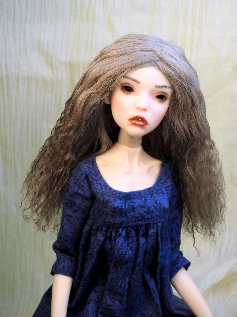 Popovy BJD Custom Doll Wig 1/4 OOAK 12 cm Light Brown 4.72