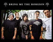 Bring Me The Horizon 8x10 REIMPRESSION SIGNÉE Oli Sykes groupe anglais britannique #3