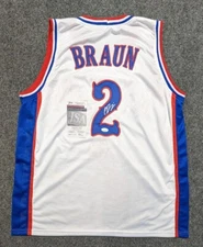 Kansas Jayhawks Christian Braun Autographed Signed Custom Jersey JSA COA