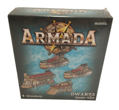 Mantic Armada Dwarf Booster Fleet 4 Miniatures Neu OVP #