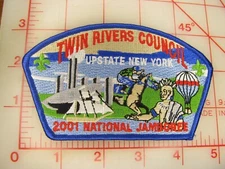 Twin Rivers Council 2001 Jamboree JSP collectible patch (mA)