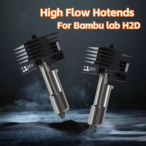 High Flow Hotend Kit For Bambu Lab H2D/A1/A1 mini 0.2 0.4 0.6 0.8mm Nozzle ASUK - Photo 3/20