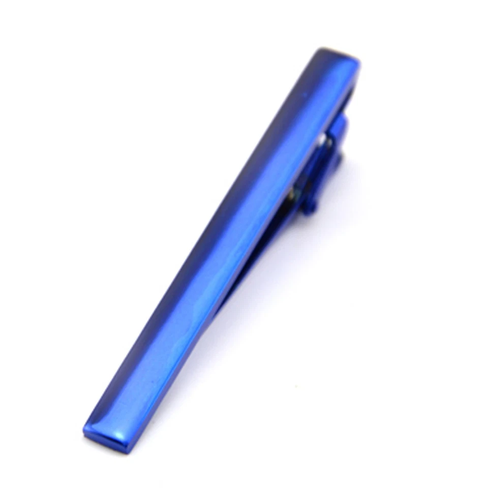 Men Candy Color Stainless Steel Necktie Clasp Gentleman Wedding Party Tie Clip - Image 4 of 4