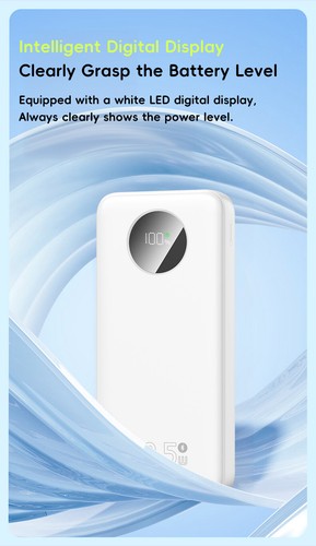 Powerbank 20000mAh PD 22,5W LCD-Display 2 Schnittstellen Super schnelles Laden - Zdjęcie 9 z 19