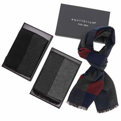 Equilibrium Herren Geometrischer Würfel Block Schal 349916