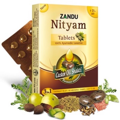 Zandu Nityam 10/30 Tablets Ayurveda Ayurvedic Herbal Product