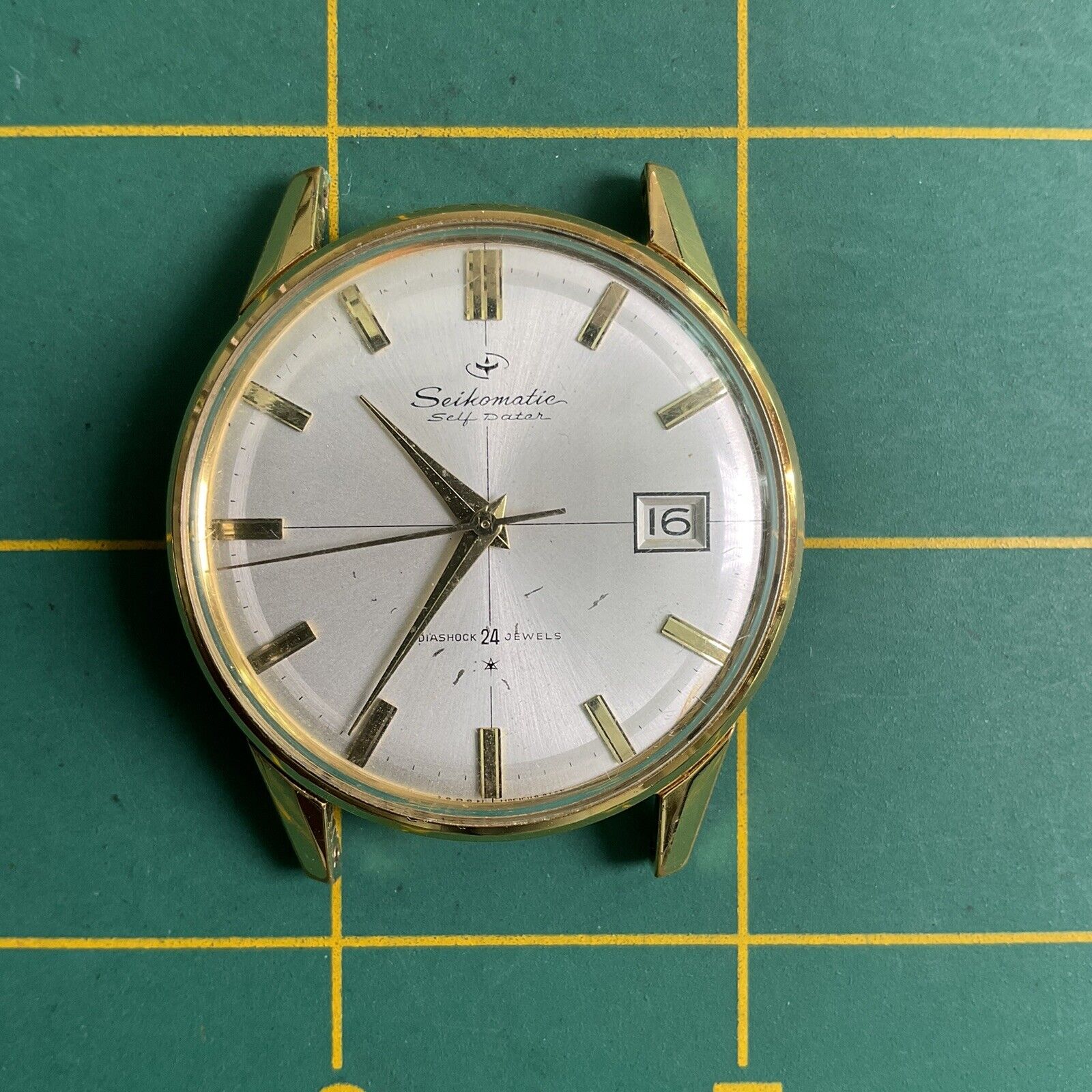 VINTAGE SEIKO SEIKOMATIC SELF DATER 15022e MENS WATCH JAPAN