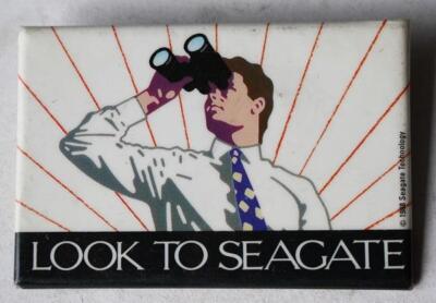 Seagate Technology Data Storage Solutions Look To Seagate Celluloid Pinback Pin