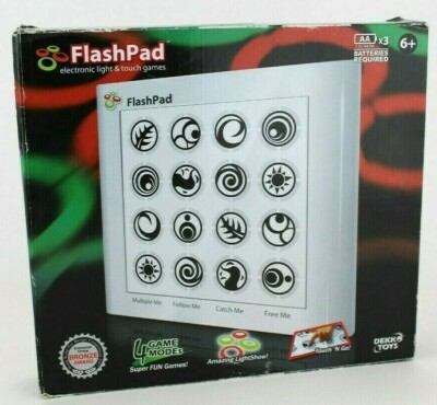 FlashPad Electronic Light Game & 4 Game Modes Touch N Go Dekko Toys Interactive