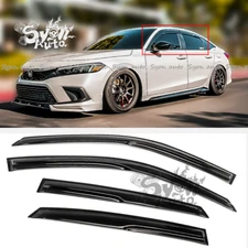 FITS 2022+ HONDA CIVIC SEDAN JDM MUGEN STYLE WINDOW VISOR RAIN GUARD DEFLECTOR