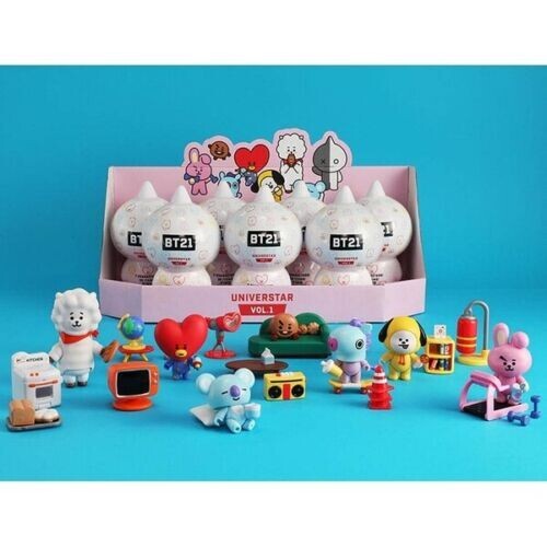 UNIVERSTAR BT21 BTS VOL.1 FIGURE DA COLLEZIONE BLIND PACK (CASUALE PER 1) BASE CAMP - Foto 9 di 9