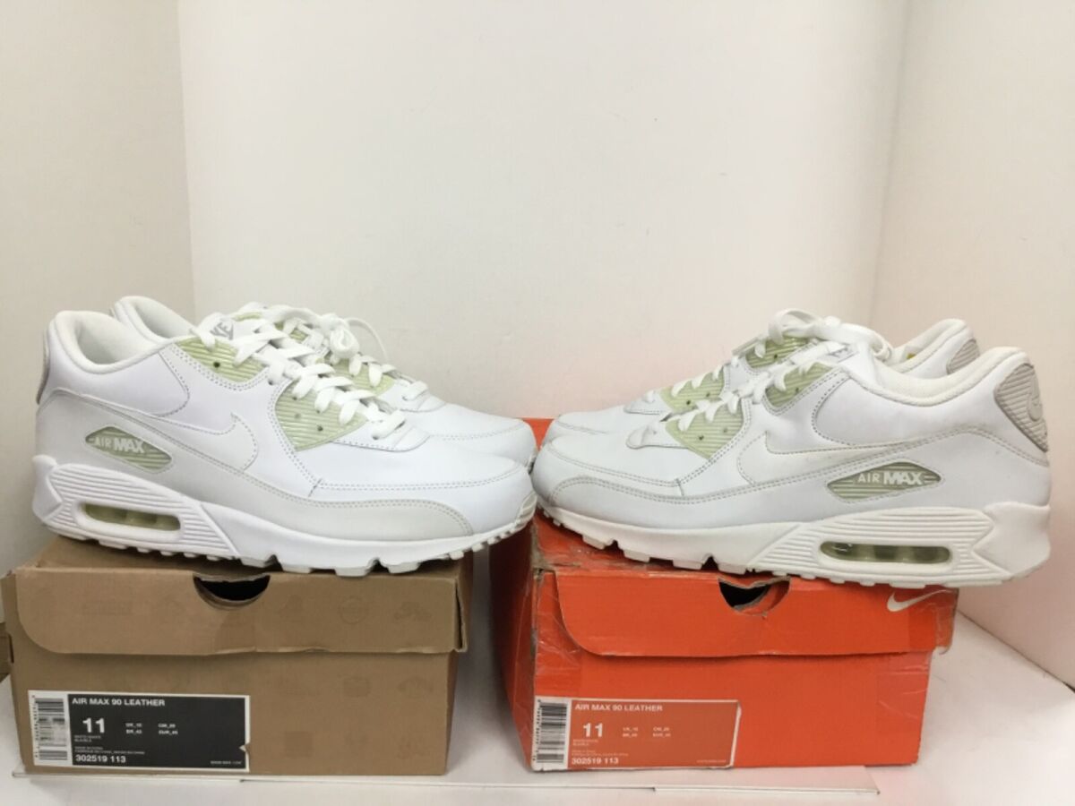 Nike Air Max 90 Leather Mens sneaker 302519-113 White