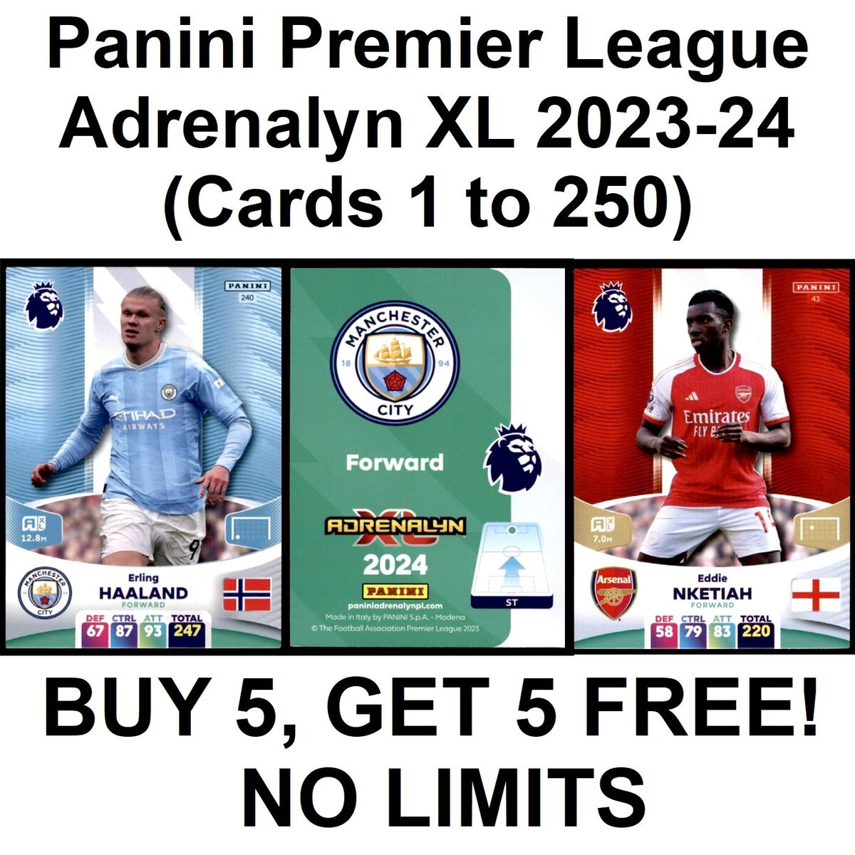 UK Panini Premier League 2024 23/24 Adrenalyn XL Soccer Card Game Starter  Pack