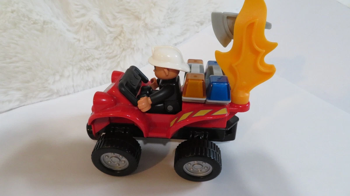 The Lego Group 2005 Fire Jeep 54007 02 J02 Figure 432J9 Flame